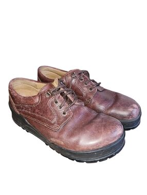 Footprints By Birkentock Men's Brown Leather Lace-Up Work Shoes